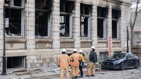 Fire officials say six missing after blaze that destroyed Old Montreal building